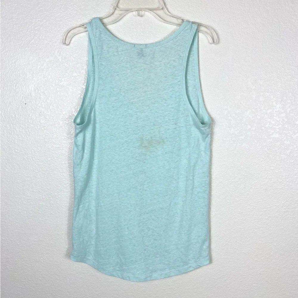 J. Crew Aqua Blue Lightweight Tank Top